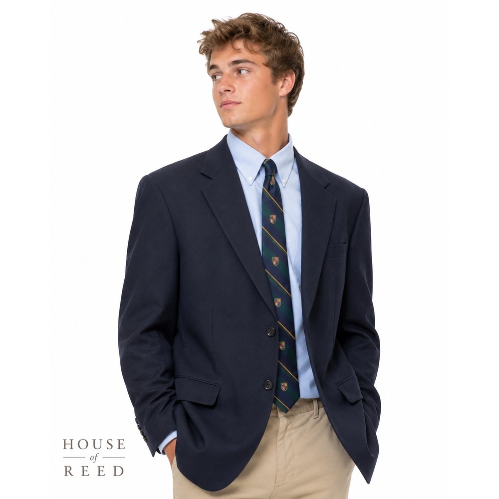Hugo Boss Mens 38S Navy Wool Blazer Sport Coat Cerruti Superissimo 100s